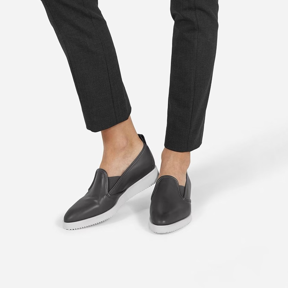 Everlane | The Leather Street Shoe in Grey Size 7.5‎